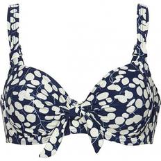 Bästa Bikiniöverdelar Abecita English Garden Uniquie Wire Bra - Blue/White