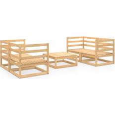 vidaXL 3075254 Loungeset, 1 Bord inkl. 4 Soffor