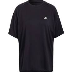 Yoga T-shirts Adidas Designed to Move Studio Boyfriend T-shirt Women - Black