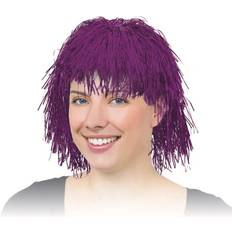 Purple Wigs Bristol Novelty Tinsel Wig Cerise