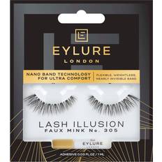 Black False Eyelashes Eylure Lash Illusion NO 305