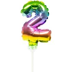 Folat Balloon Number 2 Cake Decoration