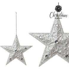 Silver Party Decorations BigBuy Christmas bauble 8179 (10 cm) Silver