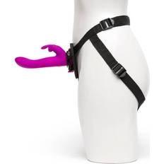 Strap-ons Happy Rabbit Vibrerende Voorbind Vibrator met Harnas Paars