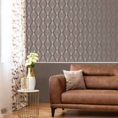 Boutique Smokey Quartz Marquise Geometric Wallpaper