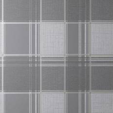 Wallpapers Fine Decor Larson Check Charcoal/Gold