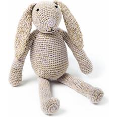 Smallstuff hæklet bamse, kanin Pudder/guld fra kaninbamse