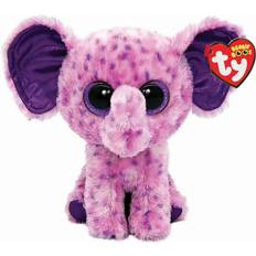 TY Animal Jouets TY Peluche Beanie Boo's Small Eva L'Eléphant Violet