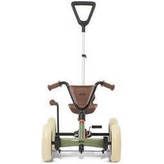 BERG Go-Kart a pedali Buzzy 2 in 1 Retro Green incl. barra di spinta verde