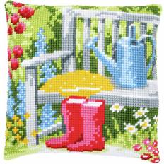 Needlepoint-kits Handarbetskits Kudde Trädgårdsarbete