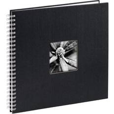 Noir Loisirs créatifs Hama Jumbo Photo Album 36 x 32 cm (Spiral Album with 50 White Pages, Photo Book with glassine dividers, Album to Stick in and Design Yourself) Black, 00001962