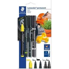 Staedtler LUMOCOLOR MIX SÆT. 4 ASS/BK