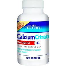 Maximum vitaminer 21st Century Calcium Citrate Maximum + D3 120 st