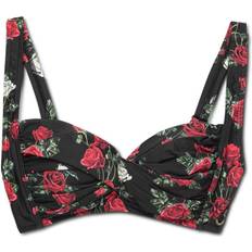 Panos Emporio Wild Roses Medea Top - Black