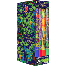 Chocolate and Love Fødevarer Chocolate and Love Library Box 4 Bars Vegan Chocolate 320g 4stk