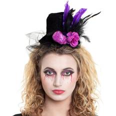 Folat Tiara Top Hat with Skull Purple