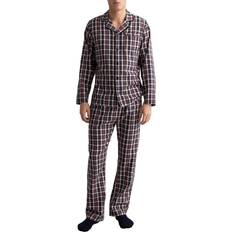 Gant Pyjama's Gant Woven Cotton Check Pajama Set - Blauw/Oranje