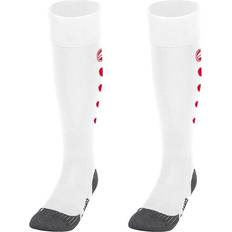 JAKO Roma Socks Unisex - White/Sport Red