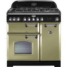 90cm Cuisinières Falcon Classic Deluxe 90 gas Chrome, Green