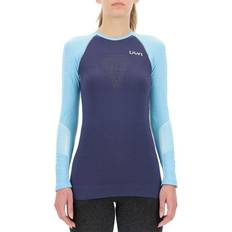 UYN Marathon OW Long Sleeve T-Shirt Women - Peacot/Black/River Blue