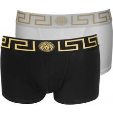 Versace Ropa interior de hombre Versace Greca Border Trunks 2-pack - Black/White