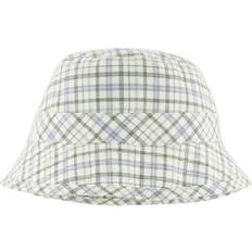 L Solhatte Børnetøj Wheat Sunhat - Eggshell Check