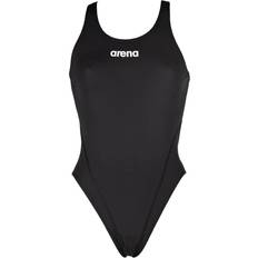 XXXS Maillots de bain Arena Women's Solid Swim Tech High Swimsuit - Black/White