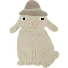 OYOY Tappeti OYOY Hopsi Rabbit Rug 29.9x39.4"