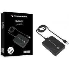 4 pcs Concentradores USB Conceptronic HUBBIES11