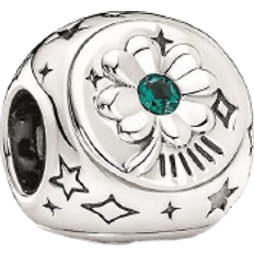 Pandora Clover Horseshoe & Ladybird Three-Sided Charm - Silver/Red/Green/Blue