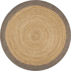 Tæpper & Skind vidaXL Border Naturfarvet, Grå, Brun 150cm