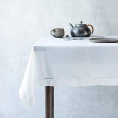 Langkilde & Søn Hvid stofdug med hulsøm 140 x 240cm