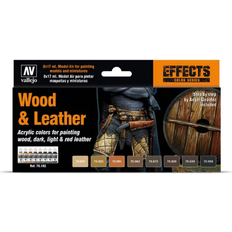 Vallejo Wood & Leater, 8x17ml