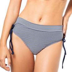 Panos Emporio Olympia High Waist Brief - Wit/Marine Polyamide