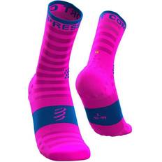 Compressport Pro Racing Socks V3.0 Ultralight Run High Unisex - Fluo Pink