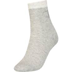 Calvin Klein Chaussettes Calvin Klein Crystal Logo Crew Socks - Light Grey Melange