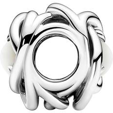 Pandora June Birthstone Eternity Circle Charm - Silver/Mother of Pearl