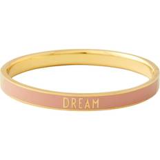 Design Letters Word Candy Bangle - Gold/Beige