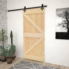 Marrón Puertas Correderas vidaXL - Puerta Corredera (80x210cm)