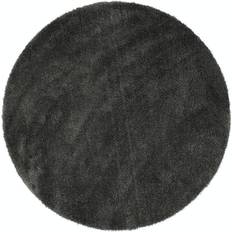 Runde - Ryatæpper Arkiio Mayola Tæppe Rund Grå Sort, Grå 120cm