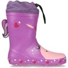 Dare 2b Kids Mudplay Dinosaur Wellingtons - Unicorn/Red Orchre