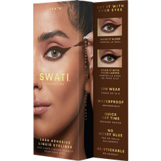 Applikatorbørster Lim til kunstige vipper SWATI Cosmetic Lenses Lash Adhesive Liquid Eyeliner Vanta (Shade Brown)