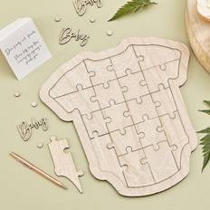 Baby Gastenboeken Ginger Ray Gastenboek Romper Puzzel Botanical Baby