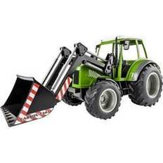 Carson Véhicules de Travail RC Carson Modellsport 907347 RC Traktor mit Frontlader 1:16 Modèle fonctionnel RC électrique Véhicule agricole avec accu, chargeur et piles pour lémetteur