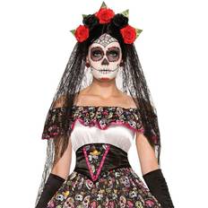 Halloween - Men/Women Headgear Forum Novelties Day of the Dead Veil