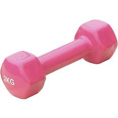 Roze Dumbbells Atipick Paar vinyl halters 2kg Sporti Rose