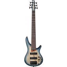 6 pcs Elektrische Bassen Ibanez SR606E SR Standard Electric Bass Guitar, Cosmic Blue Starburst Flat