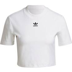 adidas Women's Originals Adicolor Essentials Rib Crop Top - White