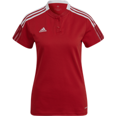 Football - Women Polo Shirts Adidas Tiro 21 Polo Shirt Women - Team Power Red