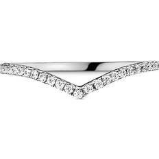 Wishbone Pandora Sparkling Wishbone Ring - Silver/Transparent